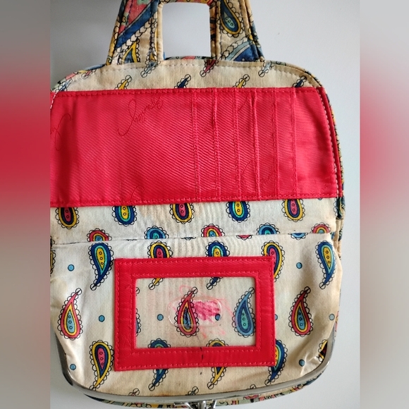 Vera Bradley Wallet Blue Red Colorful Floral  Classic Preppy Coastal Grandma - Picture 5 of 10